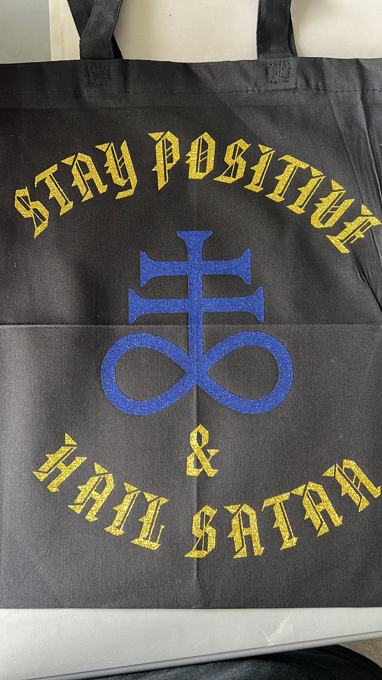 Stay positive and hail satan bags