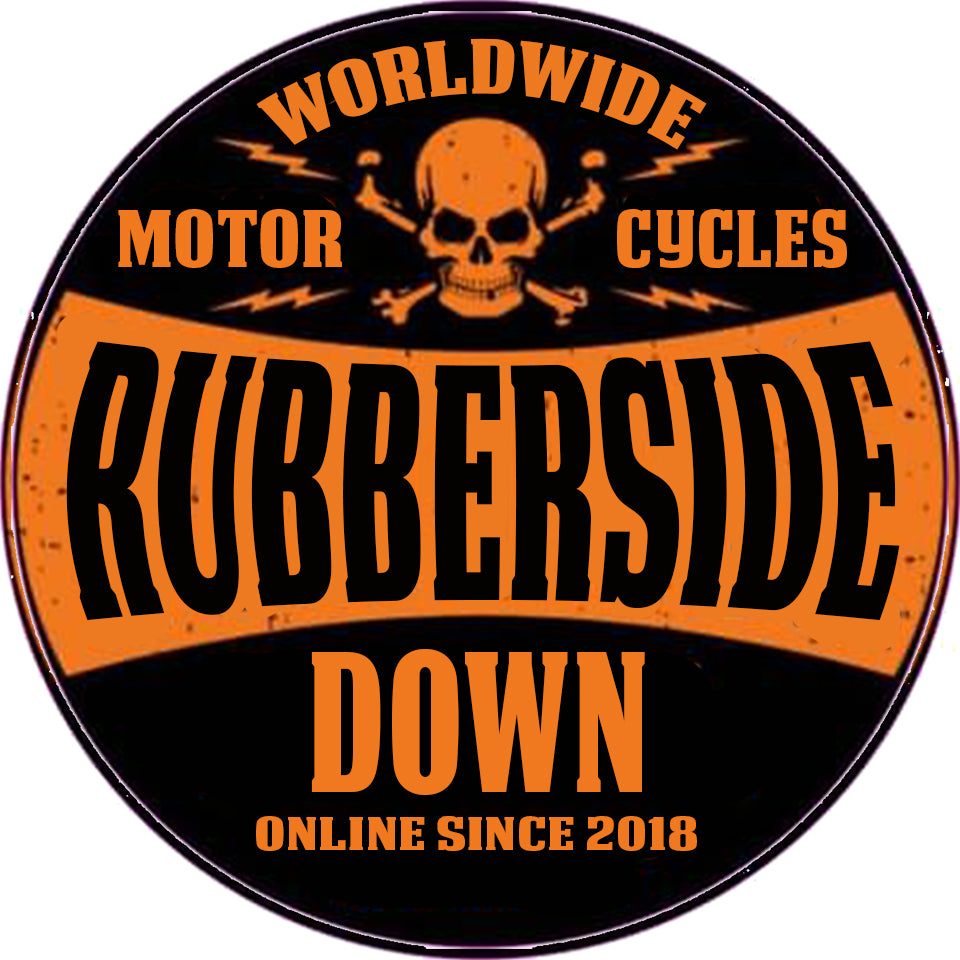 Rubber Side Down Vinyl Sticker